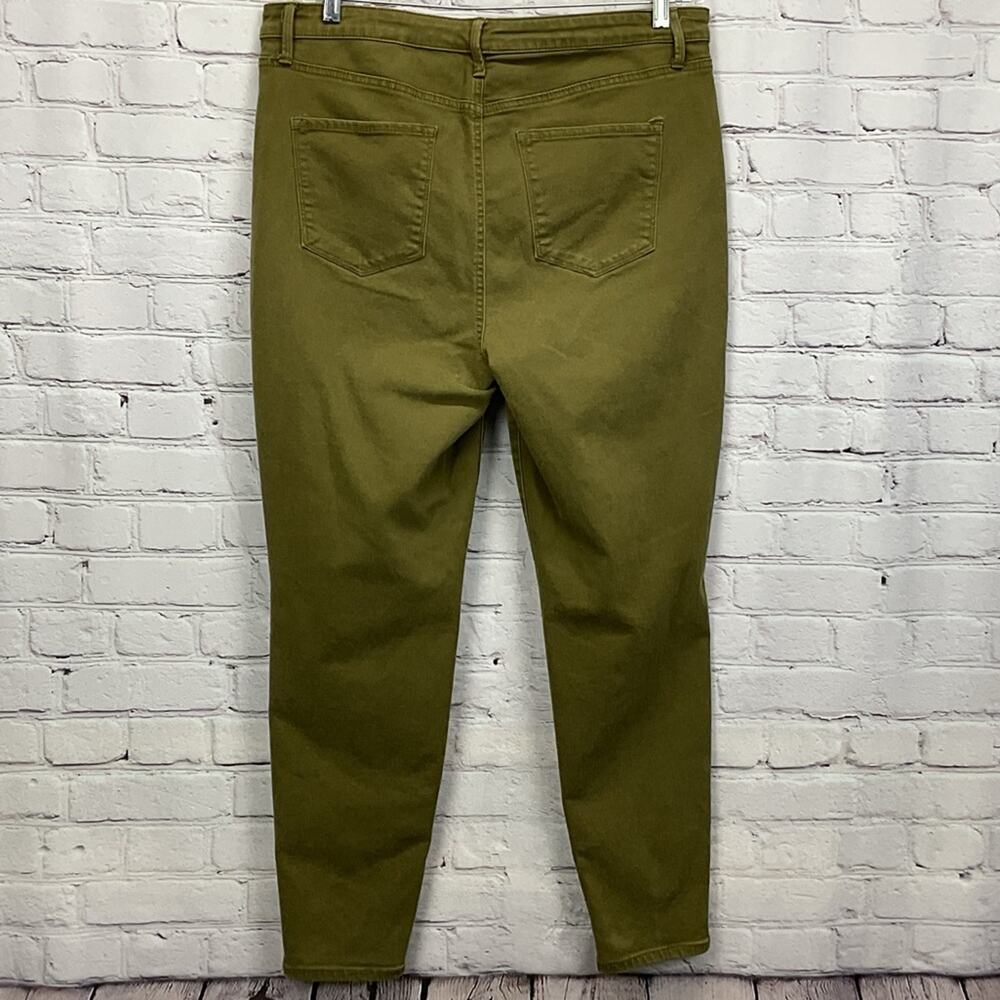 Talbots Flawless High-Rise Jegging Ankle Women's Size 14 Olive Green Skinny - Picture 9 of 9